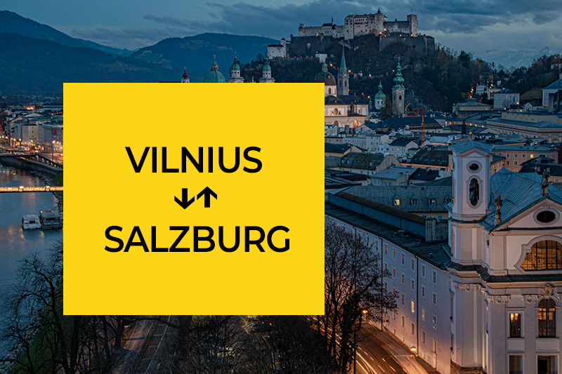 Transfer from Vilnius to Salzburg